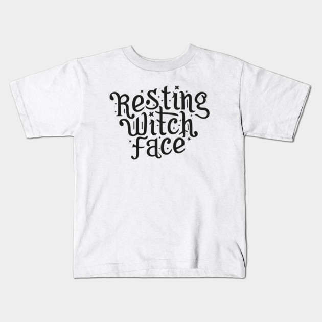 Resting Witch Face Kids T-Shirt by Frank Ring