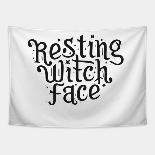 Resting Witch Face Tapestry by Frank Ring