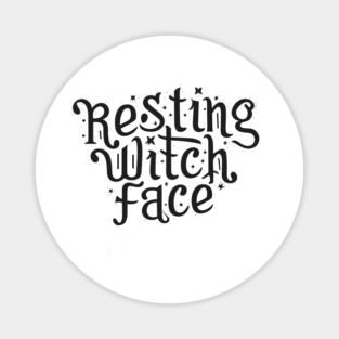 Resting Witch Face Magnet