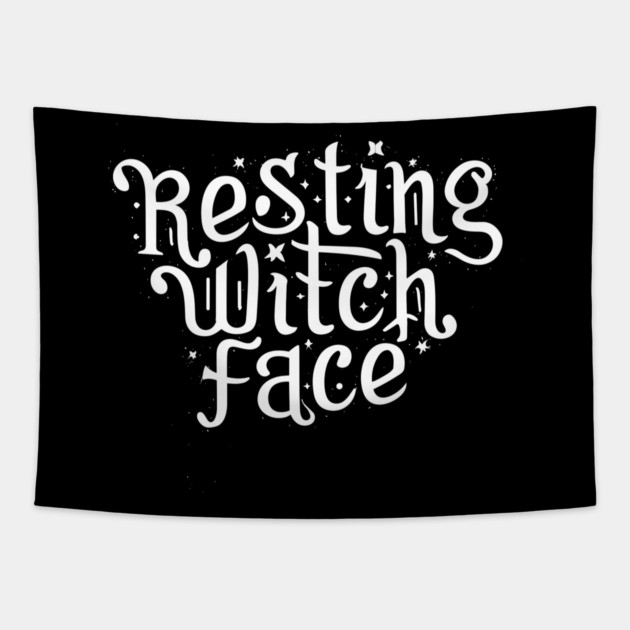 Resting Witch Face Tapestry by Frank Ring
