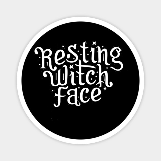 Resting Witch Face Magnet by Frank Ring
