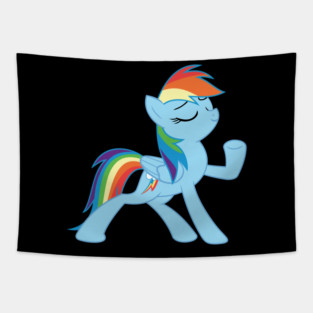 Rainbow Dash Strikes A Pose Tapestry
