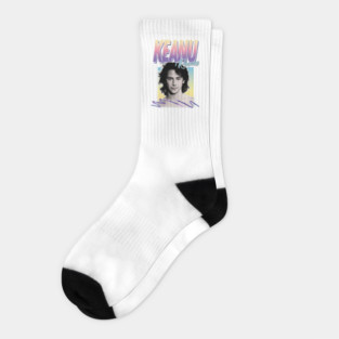 Keanu Reeves 90s Styled Aesthetic Design Socks