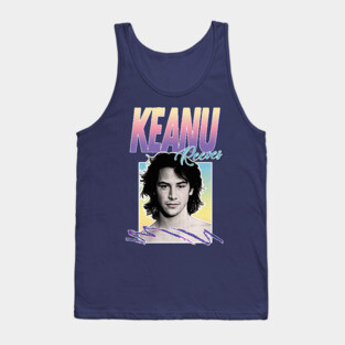 Keanu Reeves 90s Styled Aesthetic Design Tank Top