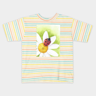 Chamomile; ladybug Kids T-Shirt