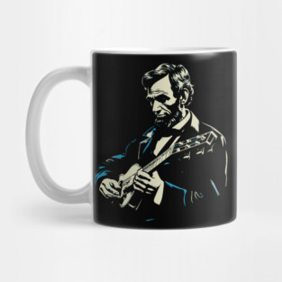 Abraham Lincoln Banjo Player Funny Founding Fathers Mug