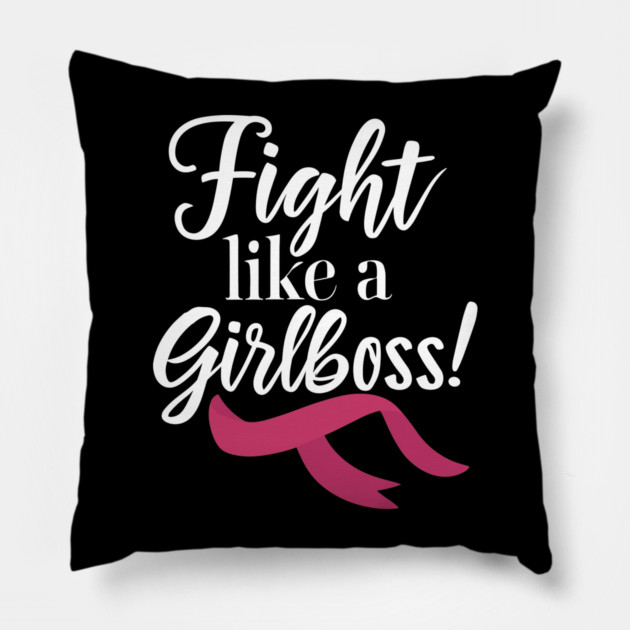 Fight Like a Girlboss! Pillow by Frank Ring