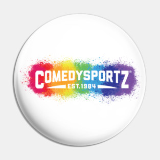 ComedySportz Pride Wordmark Pin