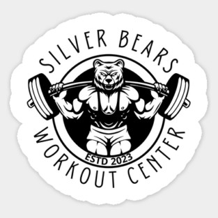 Silver Bears Workout Center Sticker