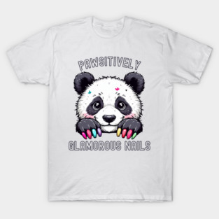 Nail artist Panda T-Shirt