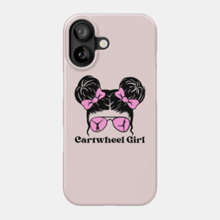 Messy Bun Cartwheel Girl Phone Case