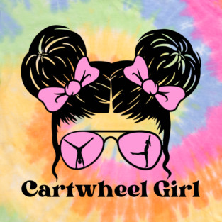 Messy Bun Cartwheel Girl T-Shirt