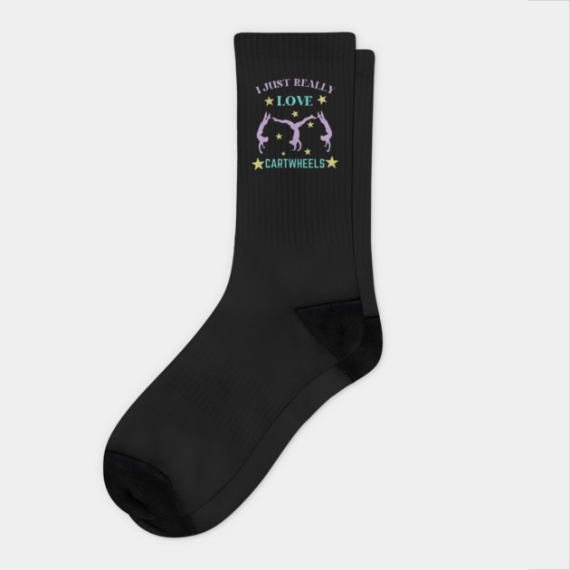 I Just Really Love Cartwheel Socks by The WYLD Tribe