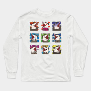 Opossumoji Overload: Scream Edition Long Sleeve T-Shirt