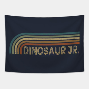 Dinosaur Jr. Retro Stripes Tapestry