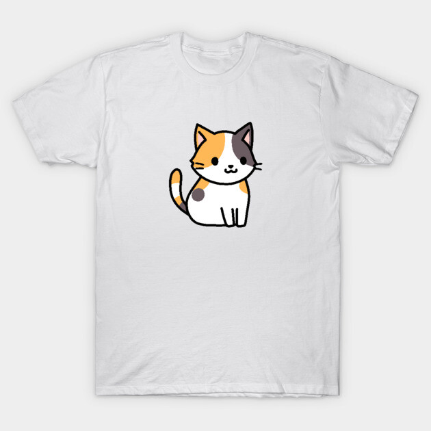Calico Cat T-Shirt by littlemandyart