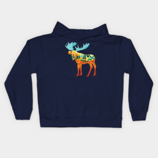 Triangimal Moose Kids Hoodie