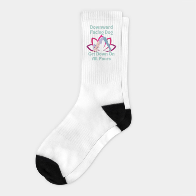 Downward Facing Dog Socks by WarFX Designs