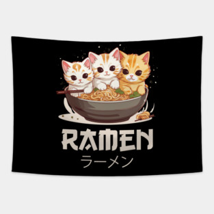 Ramen and cats Tapestry
