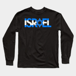 Flag of Israel - Star of David Long Sleeve T-Shirt
