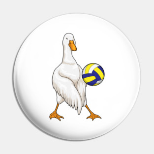 Duck Volleyball player Volleyball Pin