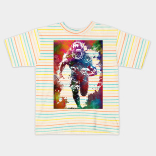 American football player #football #sport Kids T-Shirt