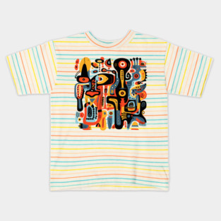 Mid Century Abstract Jazz Kids T-Shirt