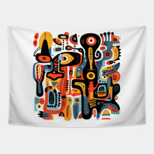 Mid Century Abstract Jazz Tapestry