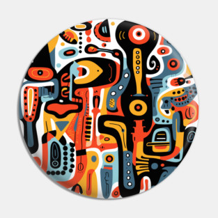 Mid Century Abstract Jazz Pin