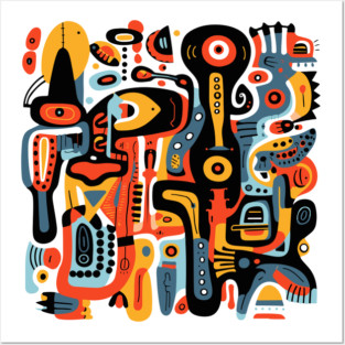 Mid Century Abstract Jazz Posters and Art