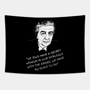 Golda Meir Quote Tapestry