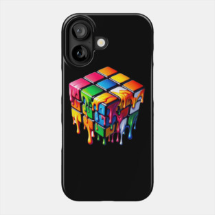 Melting Rubiks Cube Phone Case