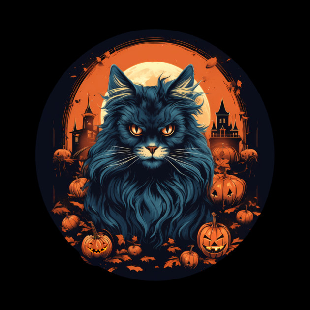 Maine Coon Cat Halloween, Cat Lover by logiamerch