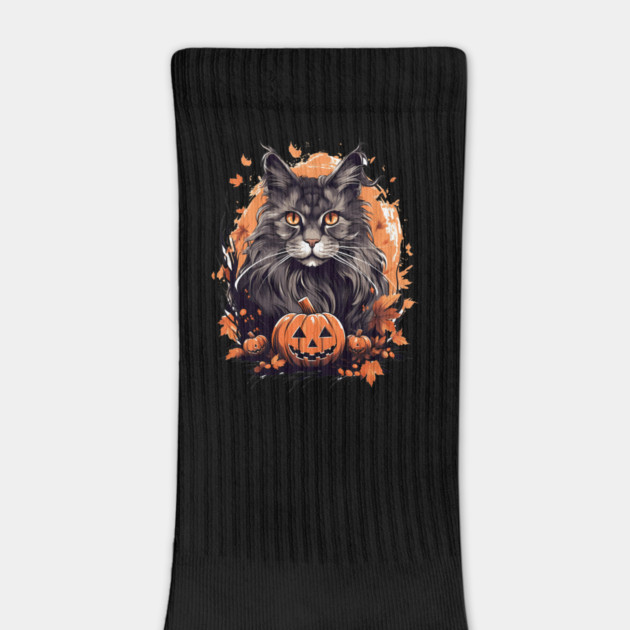 Maine Coon Cat Halloween, Cat Lover by logiamerch