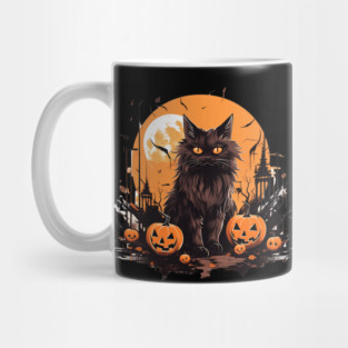 Norwegian Forest Cat Halloween, Cat Lover Mug