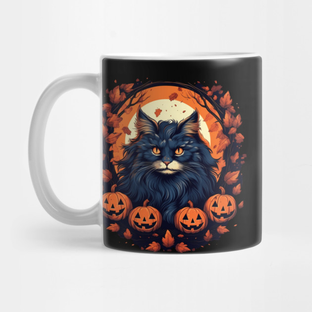 Norwegian Forest Cat Halloween, Cat Lover by logiamerch