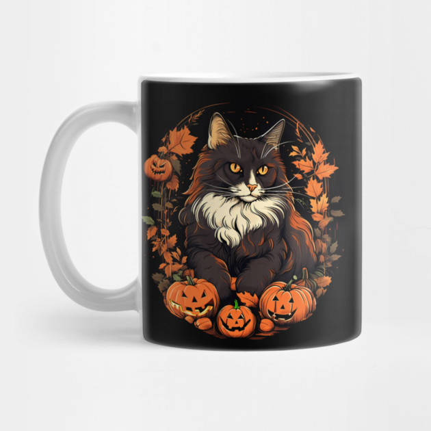 Norwegian Forest Cat Halloween, Cat Lover by logiamerch