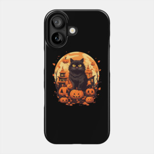 Norwegian Forest Cat Halloween, Cat Lover Phone Case