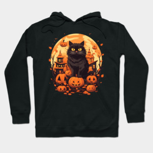 Norwegian Forest Cat Halloween, Cat Lover Hoodie