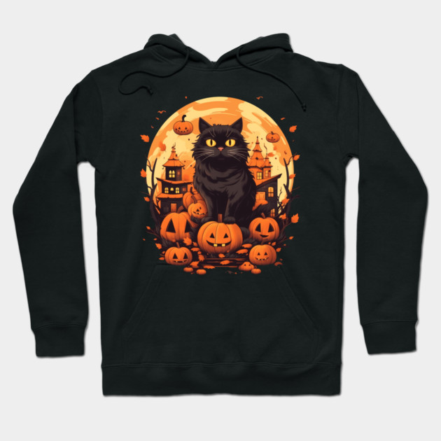 Norwegian Forest Cat Halloween, Cat Lover Hoodie by logiamerch