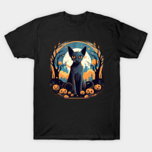 Oriental Shorthair Cat Halloween, Cat Lover T-Shirt