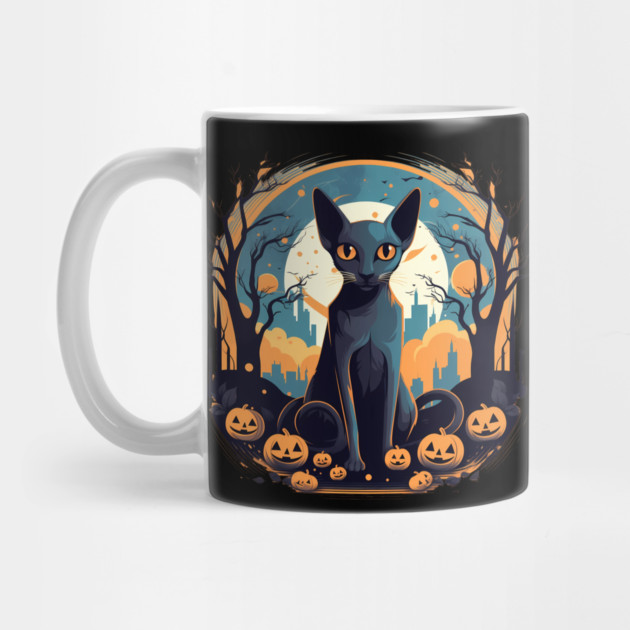 Oriental Shorthair Cat Halloween, Cat Lover by logiamerch