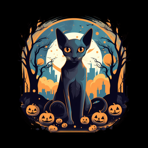 Oriental Shorthair Cat Halloween, Cat Lover by logiamerch