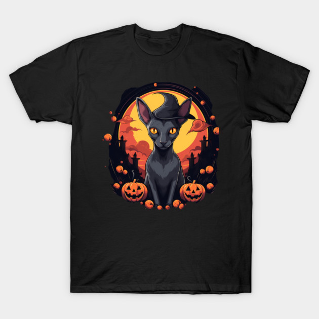 Oriental Shorthair Cat Halloween, Cat Lover T-Shirt by logiamerch
