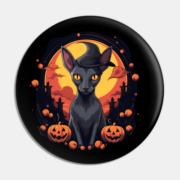 Oriental Shorthair Cat Halloween, Cat Lover Pin by logiamerch