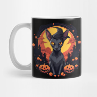 Oriental Shorthair Cat Halloween, Cat Lover Mug