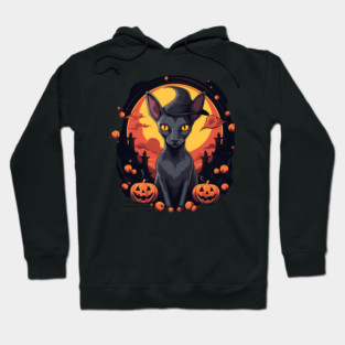 Oriental Shorthair Cat Halloween, Cat Lover Hoodie