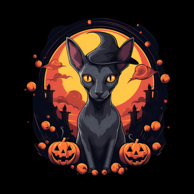 Oriental Shorthair Cat Halloween, Cat Lover by logiamerch