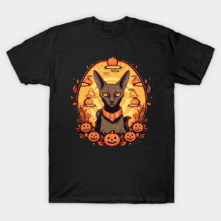 Oriental Shorthair Cat Halloween, Cat Lover T-Shirt
