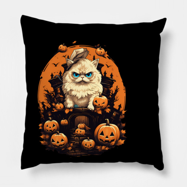 Persian Cat Cat Halloween, Cat Lover Pillow by logiamerch